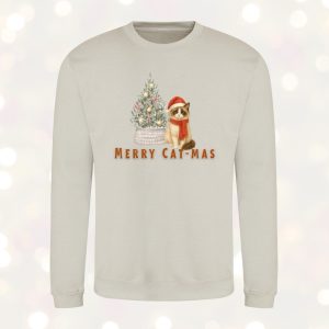 Merry Cat-Mas Cat Sweatshirt