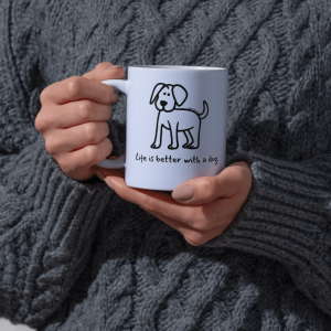 Life Is Better With A Dog – Rain Rescue Mug